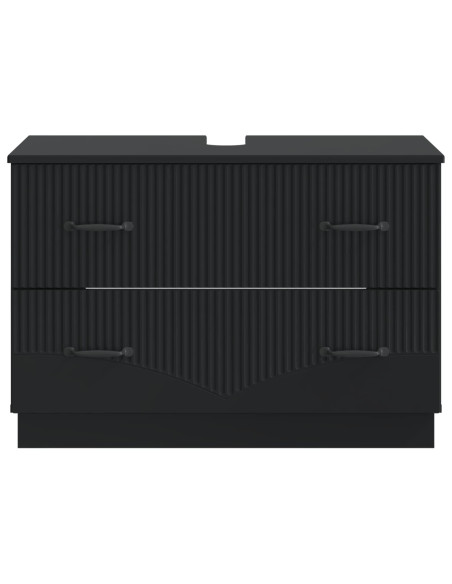 Armadio per Lavabo da Bagno HOORN Nero 82 x 41 x 56 cm