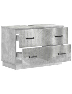 Armadio per Lavabo da Bagno HOORN Grigio Cemento 2