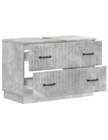 Armadio per Lavabo da Bagno HOORN Grigio Cemento