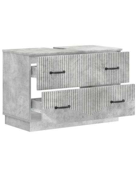 Armadio per Lavabo da Bagno HOORN Grigio Cemento