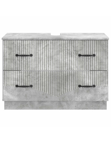 Armadio per Lavabo da Bagno HOORN Grigio Cemento