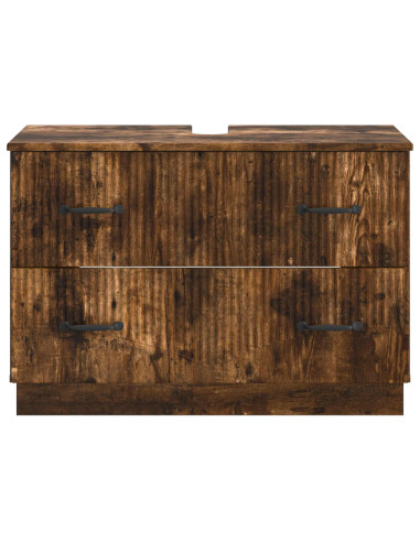 Armadio per Lavabo da Bagno HOORN Rovere Fumo 82 x 41 x 56 cm
