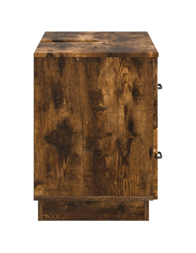 Armadio per Lavabo da Bagno HOORN Rovere Fumo 82 x 41 x 56 cm