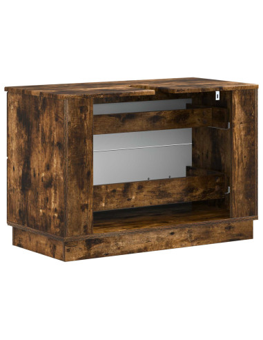 Armadio per Lavabo da Bagno HOORN Rovere Fumo 82 x 41 x 56 cm