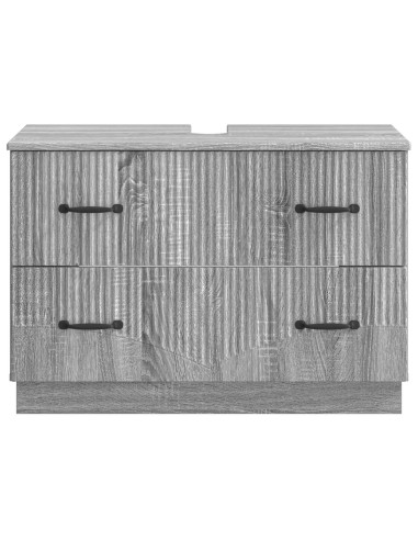 Armadio per Lavabo da Bagno HOORN Sonoma grigio 82 x 41 x 56 cm
