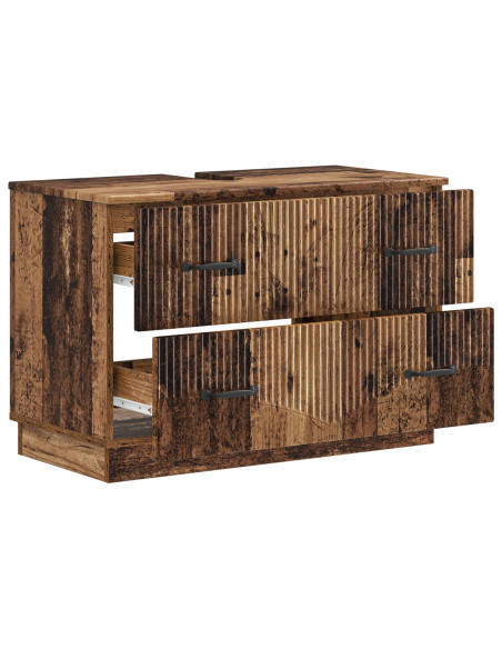 Armadio per Lavabo da Bagno HOORN Legno antico 82 x 41 x 56 cm