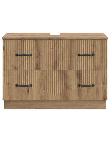 Armadio per Lavabo da Bagno HOORN Rovere Artigianale