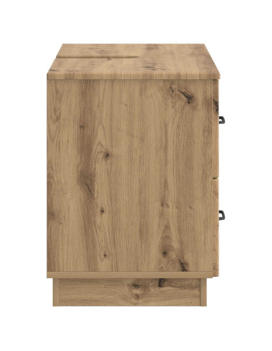 Armadio per Lavabo da Bagno HOORN Rovere Artigianale