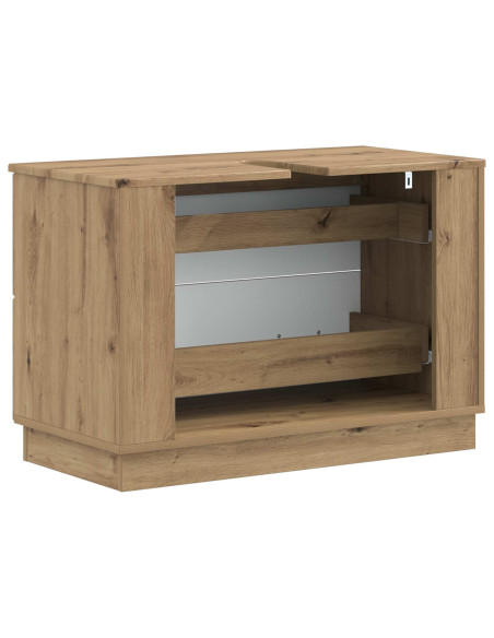 Armadio per Lavabo da Bagno HOORN Rovere Artigianale