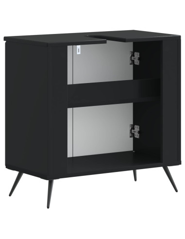 Armadio per Lavabo da Bagno BREDA Nero 59,5 x 31,5 x 59 cm