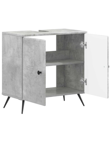 Armadio per Lavabo da Bagno BREDA Grigio Cemento