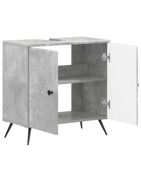 Armadio per Lavabo da Bagno BREDA Grigio Cemento