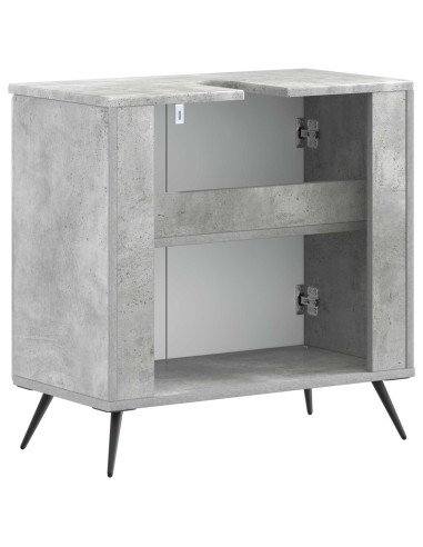 Armadio per Lavabo da Bagno BREDA Grigio Cemento