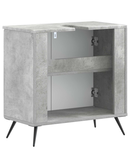 Armadio per Lavabo da Bagno BREDA Grigio Cemento