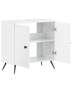 Armadio per Lavabo da Bagno BREDA Bianco Lucido 2