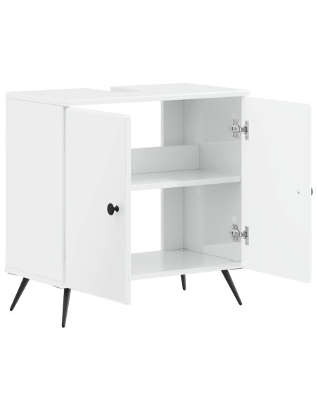 Armadio per Lavabo da Bagno BREDA Bianco Lucido