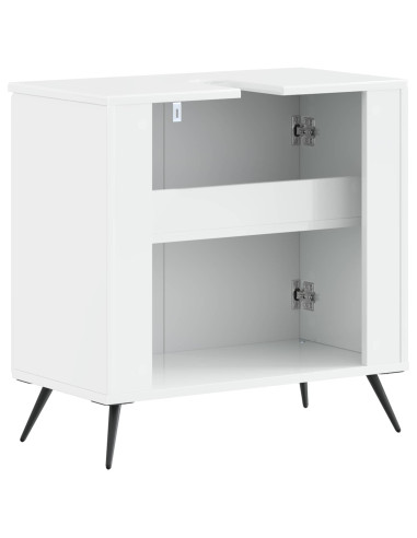 Armadio per Lavabo da Bagno BREDA Bianco Lucido