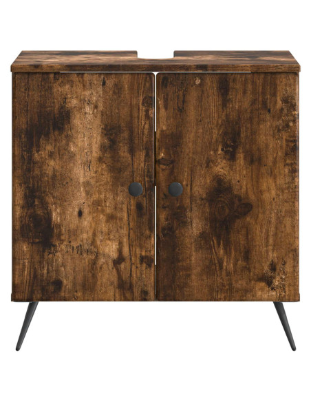 Armadio per Lavabo da Bagno BREDA Rovere Fumo