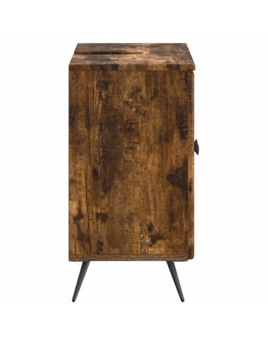 Armadio per Lavabo da Bagno BREDA Rovere Fumo