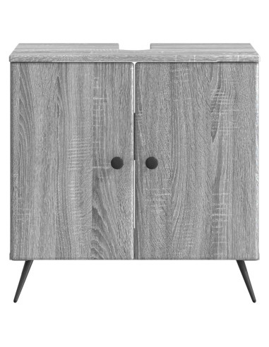 Armadio per Lavabo da Bagno BREDA Sonoma grigio