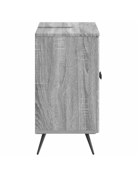 Armadio per Lavabo da Bagno BREDA Sonoma grigio