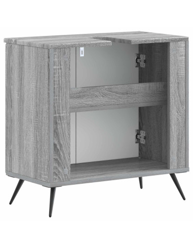 Armadio per Lavabo da Bagno BREDA Sonoma grigio