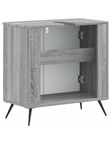Armadio per Lavabo da Bagno BREDA Sonoma grigio