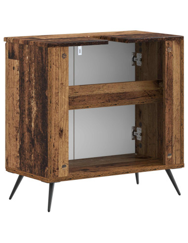 Armadio per Lavabo da Bagno BREDA Legno antico