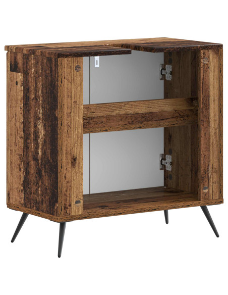 Armadio per Lavabo da Bagno BREDA Legno antico
