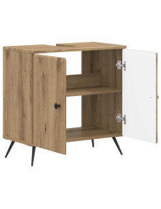 Armadio per Lavabo da Bagno BREDA Rovere Artigianale 2