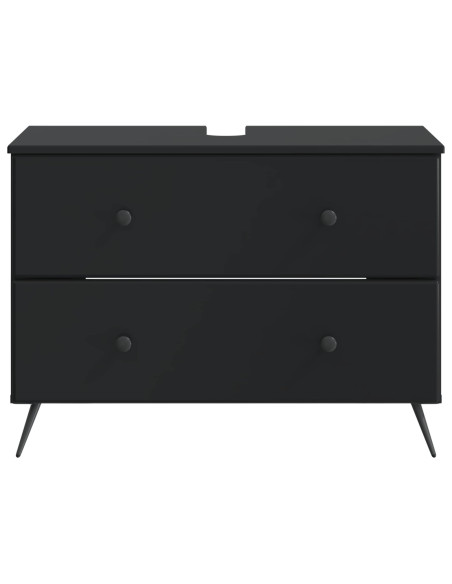 Armadio per Lavabo da Bagno BREDA Nero 82 x 41 x 59 cm