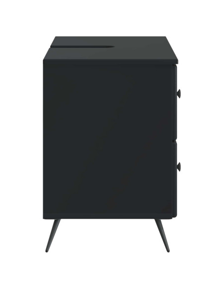 Armadio per Lavabo da Bagno BREDA Nero 82 x 41 x 59 cm