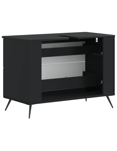 Armadio per Lavabo da Bagno BREDA Nero 82 x 41 x 59 cm