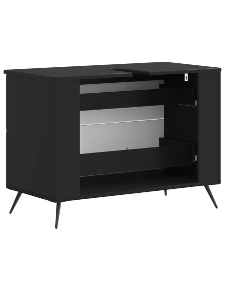 Armadio per Lavabo da Bagno BREDA Nero 82 x 41 x 59 cm