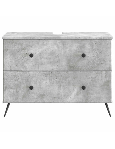 Armadio per Lavabo da Bagno BREDA Grigio Cemento