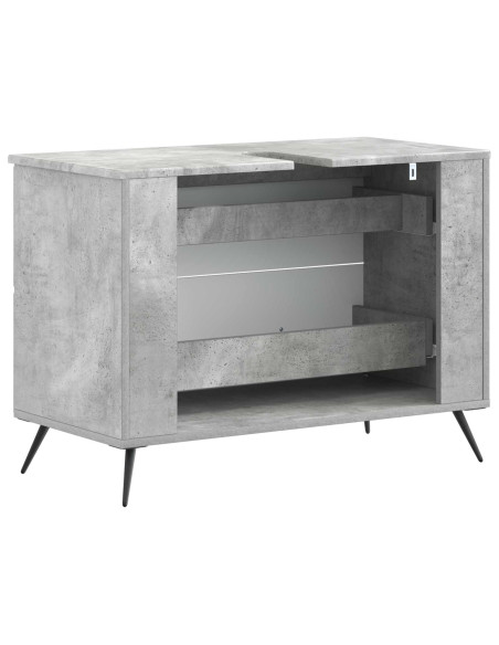 Armadio per Lavabo da Bagno BREDA Grigio Cemento
