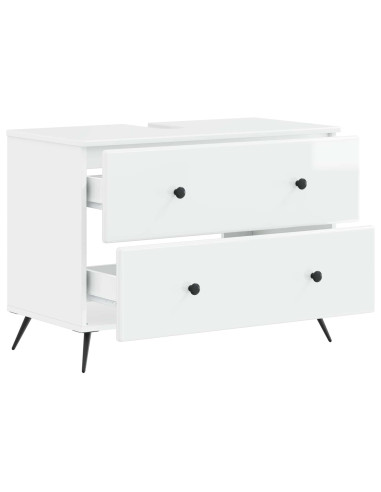 Armadio per Lavabo da Bagno BREDA Bianco Lucido 82 x 41 x 59 cm