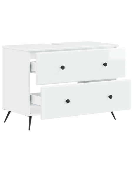 Armadio per Lavabo da Bagno BREDA Bianco Lucido 82 x 41 x 59 cm