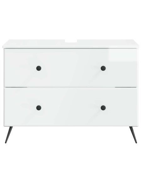 Armadio per Lavabo da Bagno BREDA Bianco Lucido 82 x 41 x 59 cm