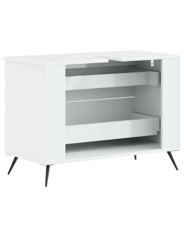 Armadio per Lavabo da Bagno BREDA Bianco Lucido 82 x 41 x 59 cm