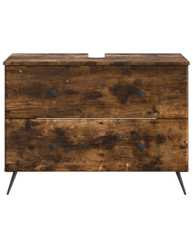 Armadio per Lavabo da Bagno BREDA Rovere Fumo 82 x 41 x 59 cm
