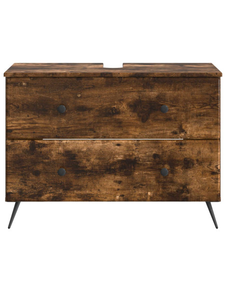 Armadio per Lavabo da Bagno BREDA Rovere Fumo 82 x 41 x 59 cm