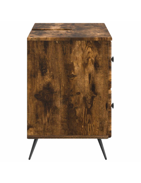 Armadio per Lavabo da Bagno BREDA Rovere Fumo 82 x 41 x 59 cm