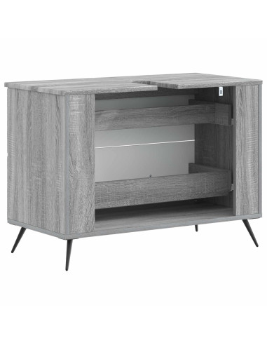 Armadio per Lavabo da Bagno BREDA Sonoma grigio 82 x 41 x 59 cm