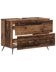 Armadio per Lavabo da Bagno BREDA Legno antico 82 x 41 x 59 cm 2