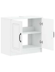 Armadio per Lavabo da Bagno UTRECHT Bianco 59,5 x 31,5 x 59 cm 2