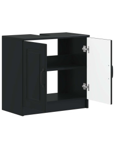 Armadio per Lavabo da Bagno UTRECHT Nero 59,5 x 31,5 x 59 cm 2