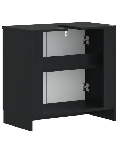 Armadio per Lavabo da Bagno UTRECHT Nero 59,5 x 31,5 x 59 cm