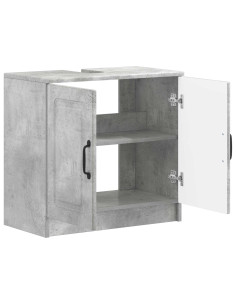 Armadio per Lavabo da Bagno UTRECHT Grigio Cemento 2