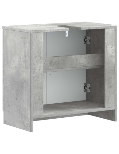 Armadio per Lavabo da Bagno UTRECHT Grigio Cemento
